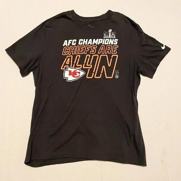 Nike AFC Champions Chiefs Are All In Tshirt Womens XL Shirt - Picture 15 of 15
